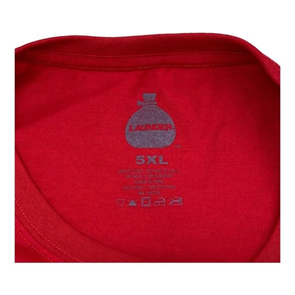 Launder‎ MJ 23 GOAT Shirt Mens 5XL Red Greatest Of All Time Jordan NBA Tee NWT - Picture 3 of 6